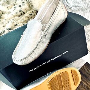 Naturalizer silver loafers